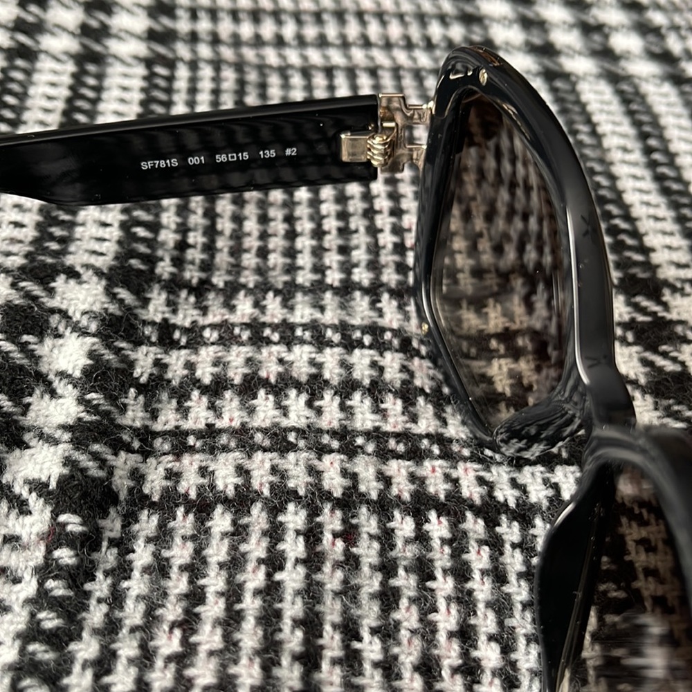 Salvatore Ferragamo 65mm Black Oversized Sunglasses - Picture 3 of 7